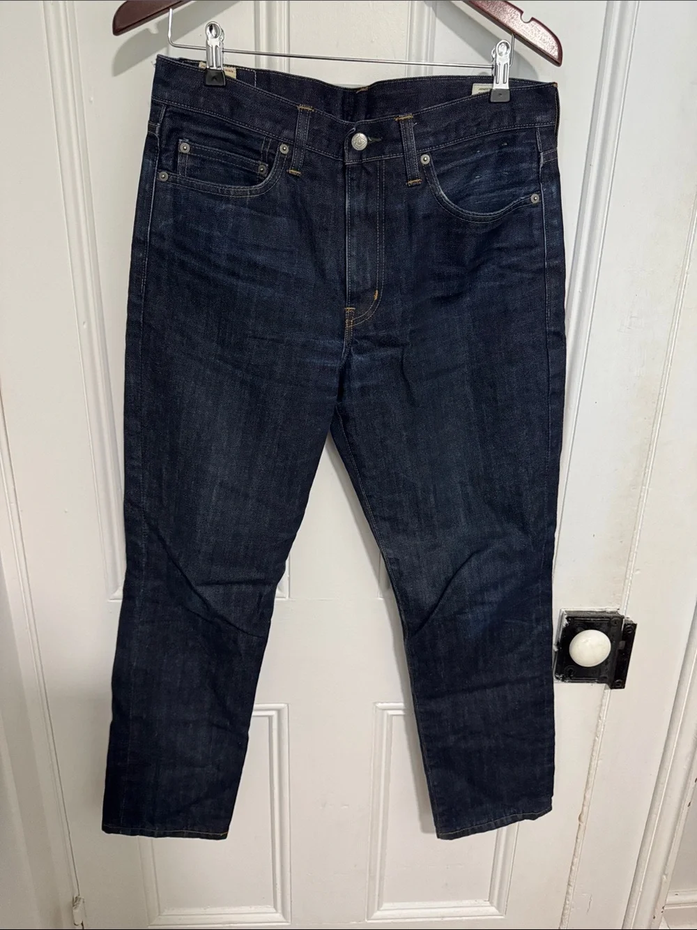 J.Crew 770 Straight Flannel Lined Kaihara Japanese Denim Jeans
